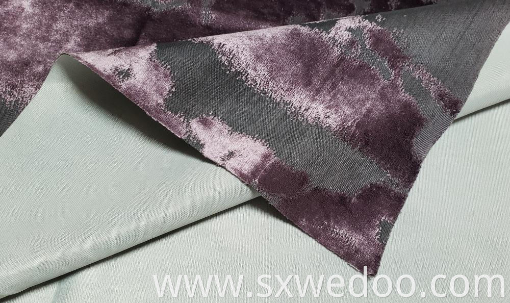 Jacquard Sofa Fabric Purple Back